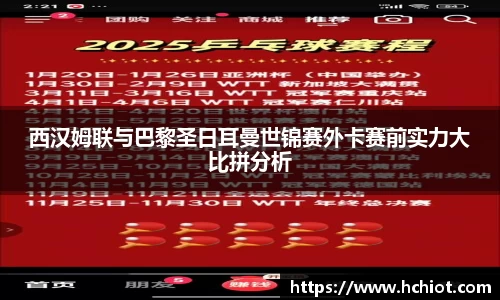 西汉姆联与巴黎圣日耳曼世锦赛外卡赛前实力大比拼分析